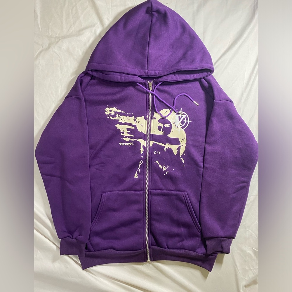 Y2K Zip-up Hoodie Size Extra Small